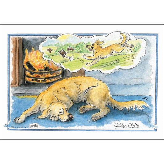 Alison's Animals Card - Golden Oldie