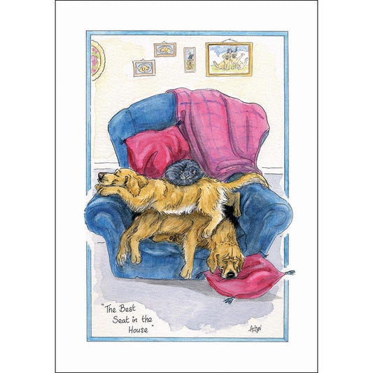 Alison's Animals Card - Best Seat In The House