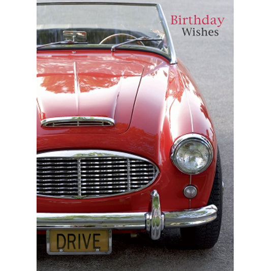 First Class Male Card Collection - Vintage Red Car