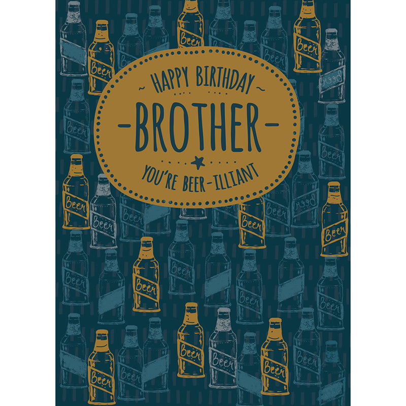 Family Circle Card - Beer-illiant Brother (Brother)