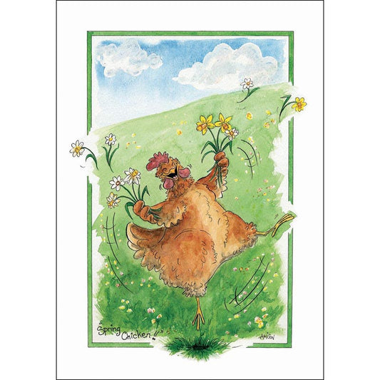 Alison's Animals Card - Spring Chicken