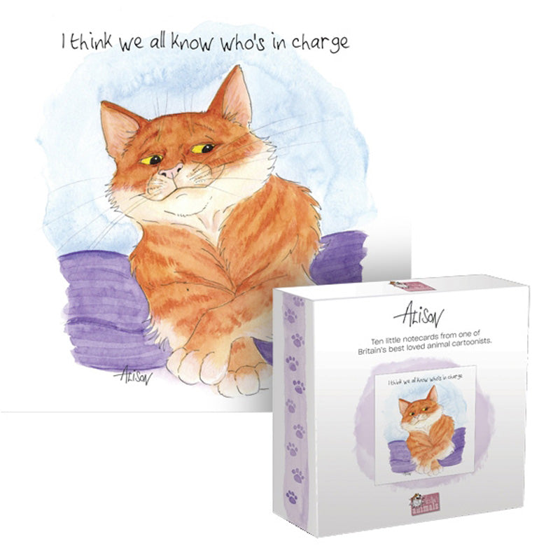 Notecards (10 Cards) - Alison's Animals - Cat