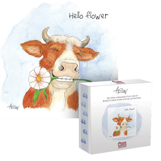 Notecards (10 Cards) - Alison's Animals - Cow