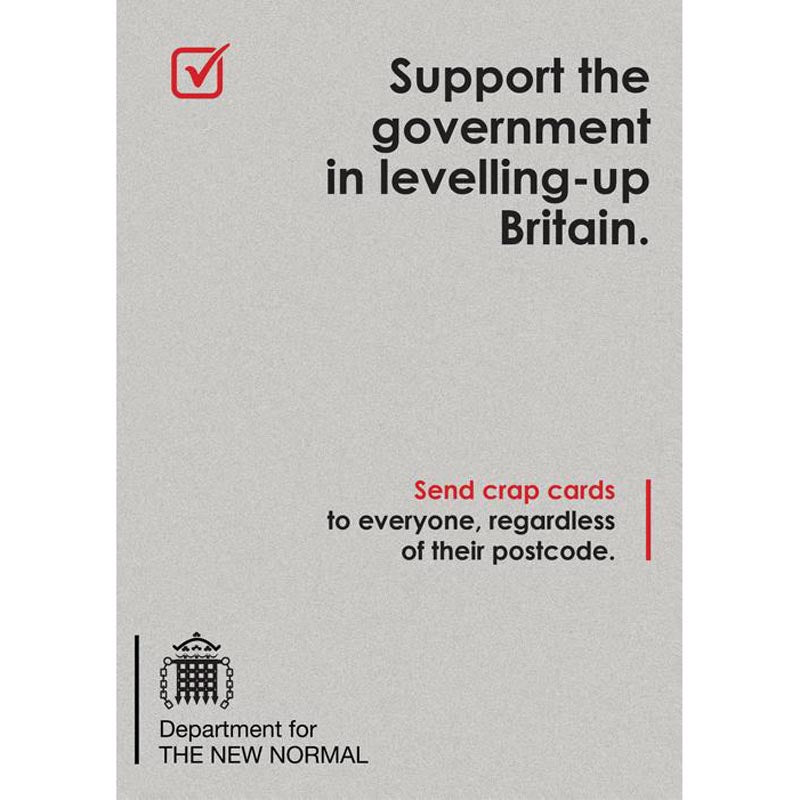 New Normal Card - Committed to levelling up Britain (Splimple)