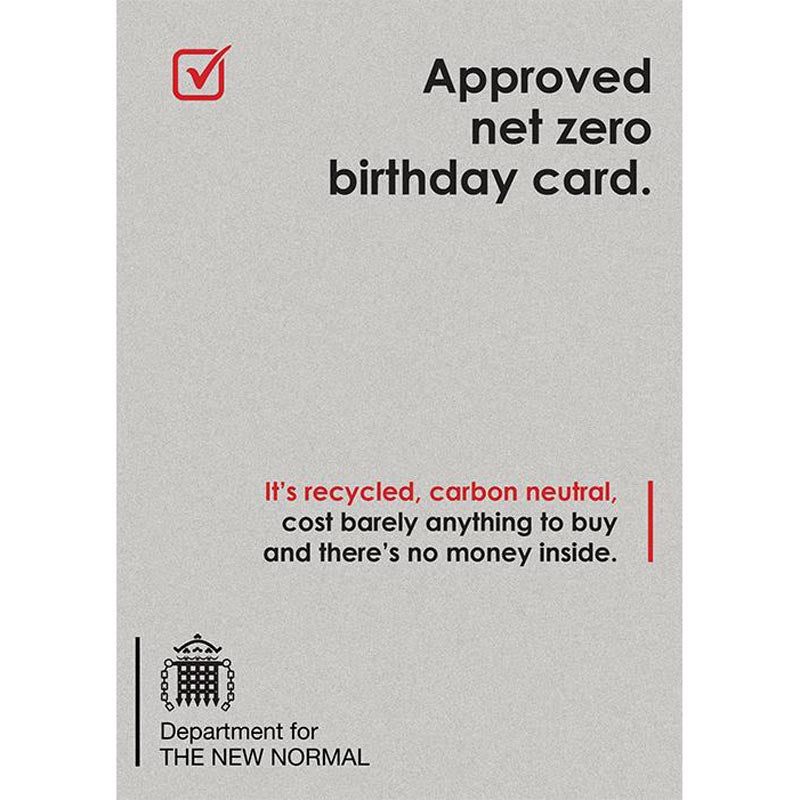 Normalization Card New Normal Card - Approved net zero birthday card (Splimple) – Otter House