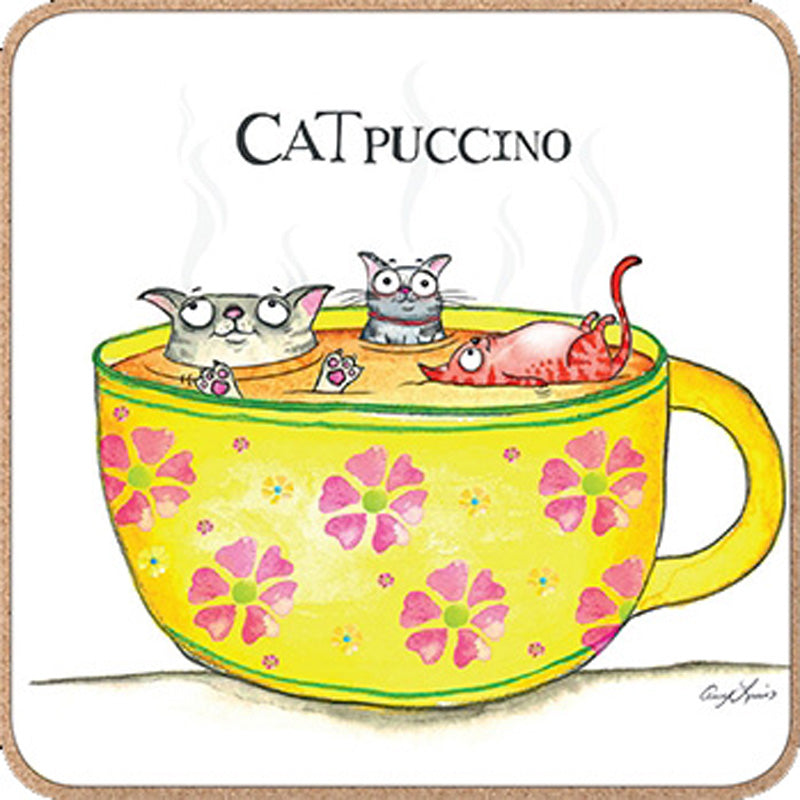 Coaster - Red & Howling - Catpuccino (Splimple)