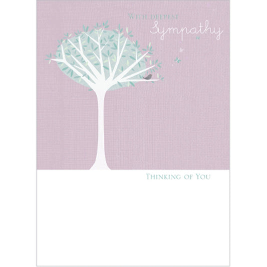Sympathy Card - Little Bird In Tree