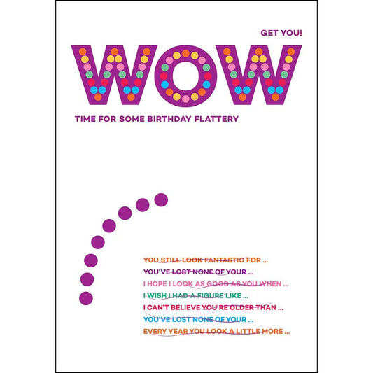 Wordies Card - WOW (Splimple)