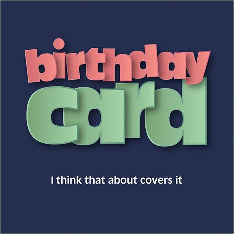 In Yer Face Card - Birthday Card (Splimple)